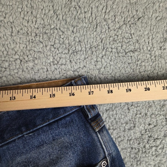 Duluth Trading Jeans Mens 36x32 (34x31) Blue Denim Workwear Distressed - Picture 5 of 14